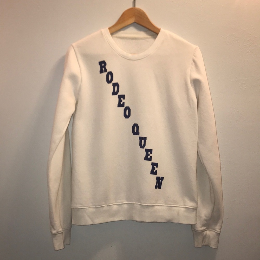 Vintage white “RODEO QUEEN” printed sweatshirt